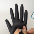 Guantes de nitrilo negro desechable Guantes de grado alimenticio al por mayor